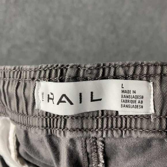 Rail Joggers Men's Large Gray Stretch Athletic Cotton Blend Adults Drawstring L - Picture 8 of 9